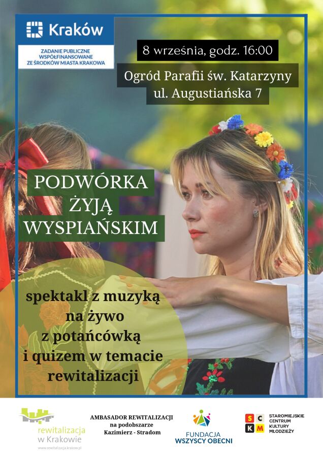 Podwórka żyją wyspiańskim plakat