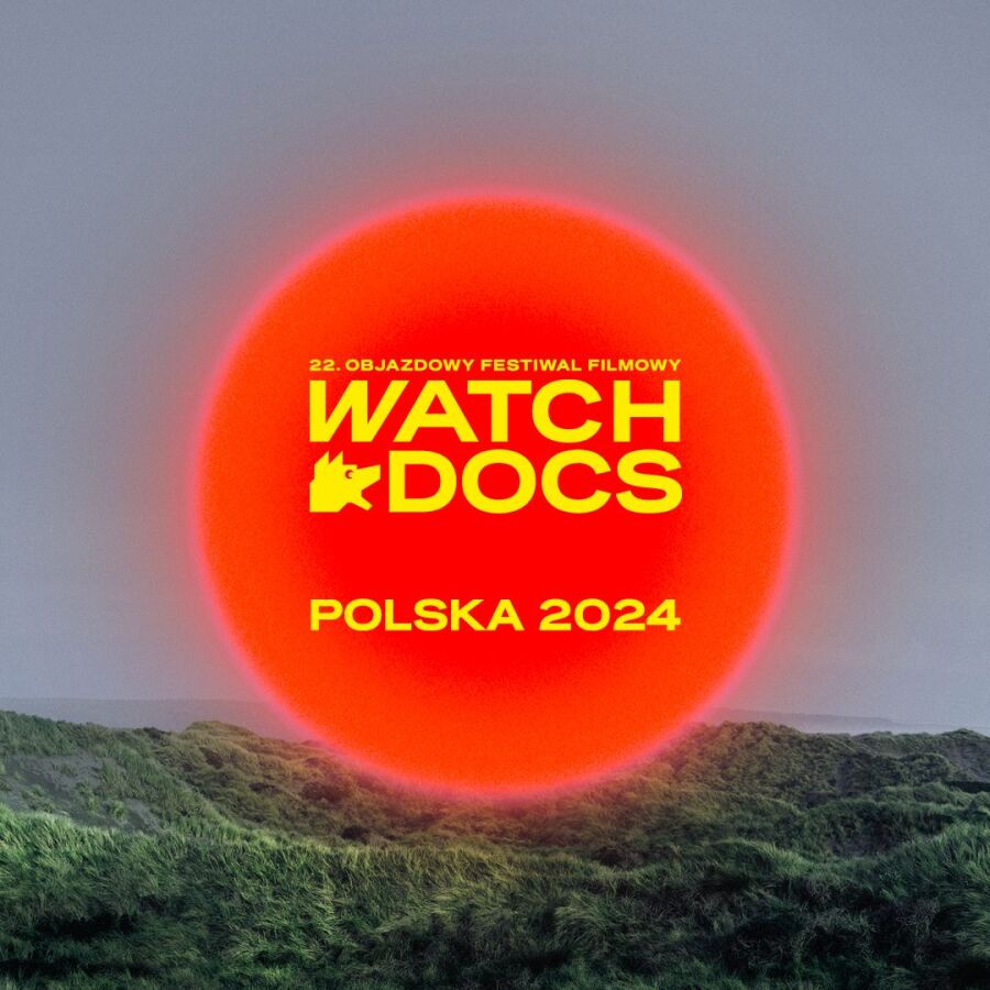 Grafika przedstawia zaproszenie na festiwal pod nazwą 22. Objazdowy Festiwal Filmowy WATCHDOCS. Prawa Człowieka w Filmie