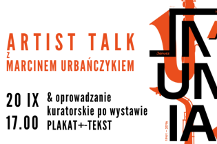 Artist talk z Marcinem Urbańczykiem w Centrum Kultury Dworek Białoprądnicki. Fot. materiały prasowe