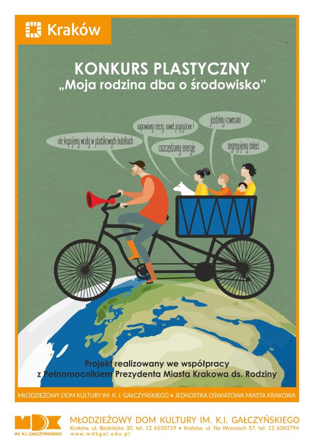 plakat - Moja rodzina dba o środowisko