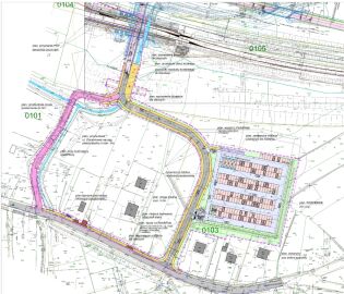 Fragment preferowanego wariantu I koncepcji budowy Parkingu P&R przy stacji PKP Kraków – Złocień. Fot. Gospodarka Komunalna