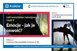 Szkolenie pod nazwą Emocje – jak je oswoić?. Fot. Centrum Obywatelskie Centrum C 10  w Krakowie