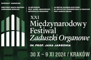 XXI Międzynarodowy Festiwal Zaduszki Organowe im. prof. Jana Jargonia. Fot. Krakowskie Forum Kultury