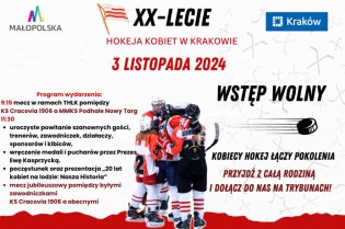 XX-lecie hokeja kobiet w Krakowie. Fot. materiały prasowe