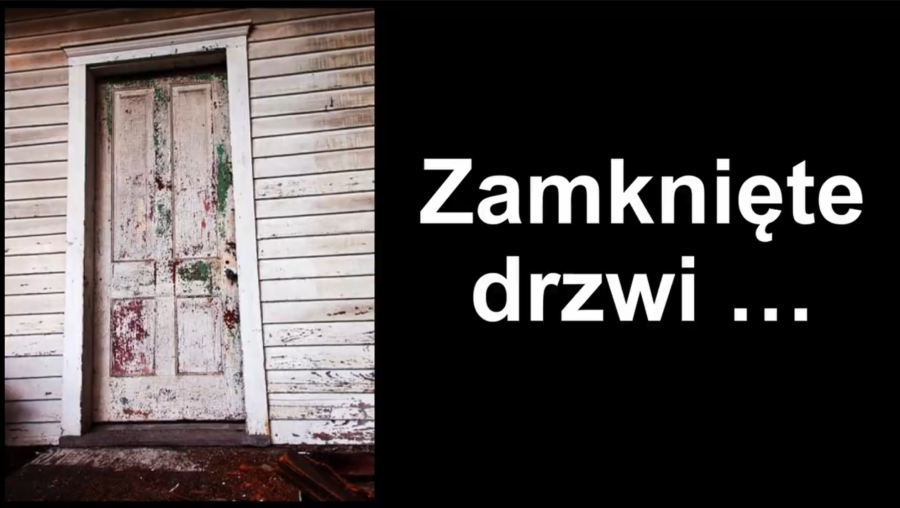 zamknięte drzwi