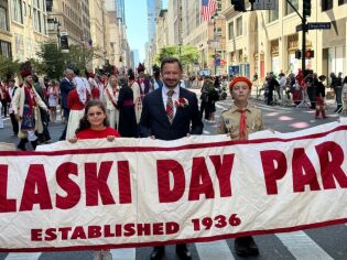 Kraków Mayor at Pulaski Parade