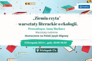 Ziemia czyta. Fot. Krakowskie Centrum Edukacji Klimatycznej