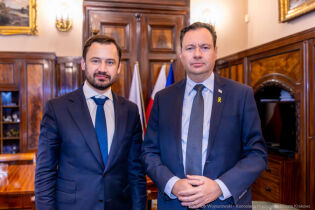 Jacov Lovne visits Kraków. Photo Piotr Wojnarowski - Mayor's Office