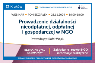 Cykl szkoleń online Zakładanie i rozwój NGO - informacje praktyczne. Fot. Centrum Obywatelskie Centrum C 10 w Krakowie