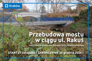 Przebudowa mostu w ciągu ul. Rakuś niebawem konsultacje społeczne
. Fot. Obywatelski Kraków