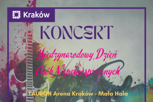 Koncert z okazji Międzynarodowego Dania Osób Niepełnosprawnych. Fot. Kraków bez Barier