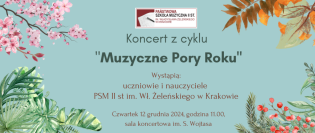 Zimowy koncert uczniów.