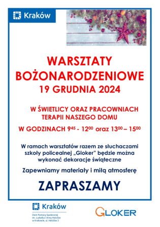 Warsztaty Bożonarodzeniowe z Glokerem.