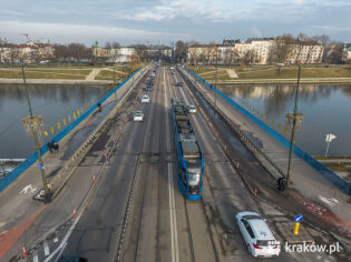 Most Grunwaldzki, styczeń 2025 r.. Fot. fot. Jan Graczyński