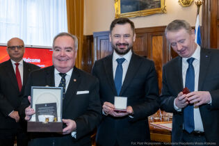 Prezydent Krakowa i Wielki Mistrz Zakonu Maltańskiego 27.01.2025. Photo P. Wojnarowski - Kancelaria Prezydenta UMK