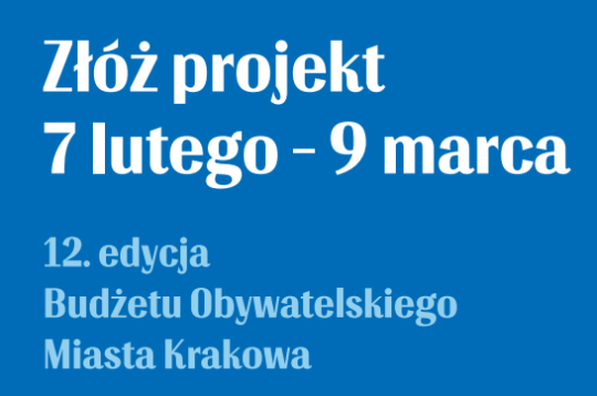 Budżet Obywatelski Miasta Krakowa - XII edycja