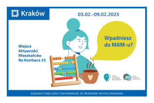 Harmonogram wydarzeń Miejsca Aktywności Mieszkańców Na Kozłówce 25 od 3 do 9 lutego 2025 r.. Fot. Obywatelski Kraków