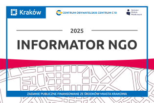 Grafika prezentuje informację dotyczącą Informatora NGO 2025