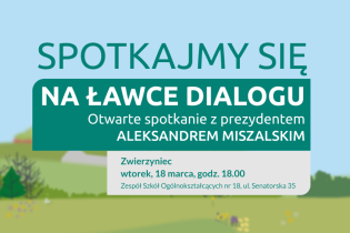 Ławka dialogu z mieszkańcami Zwierzyńca. Fot. Obywatelski Kraków