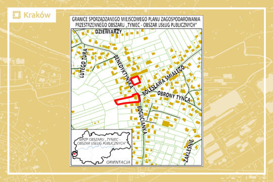 Granice miejscowego planu zagospodarowania przestrzennego obszaru 