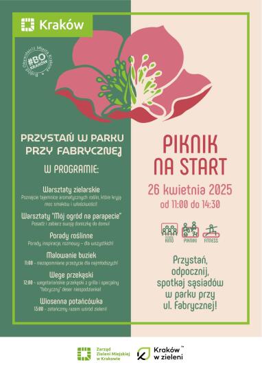 Piknik na rozpoczęcie sezonu w parku przy ul. Fabrycznej