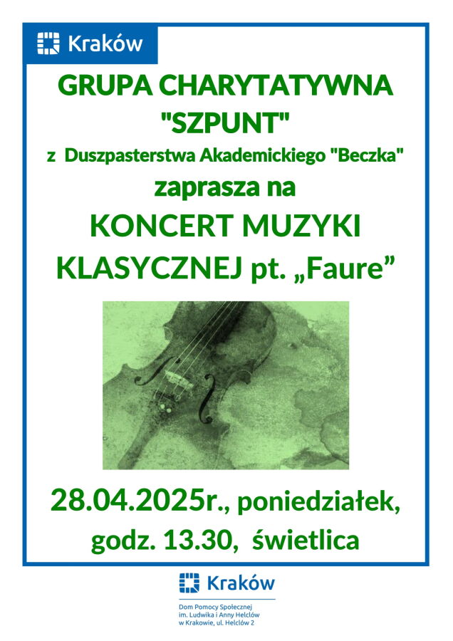 Koncert muzyki klasycznej wolontariuszy. 