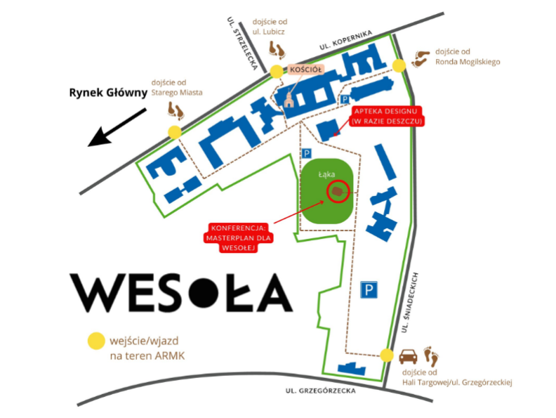 Masterplan na Wesołej mapka