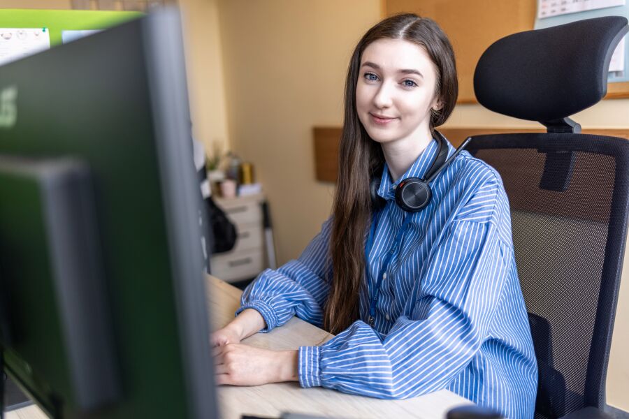 Magdalena Radwańska-Kopcik, podinspektor Referatu Obsługi Infolinii Miejskiej – Krakowskie Centrum Kontaktu