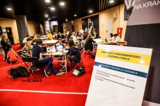 Hackathon dla studentów w ramach Targów Pracy i Przedsiębiorczości. Fot. Kraków Miastem Startupów