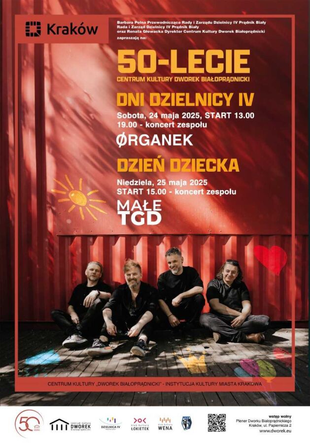 plakat 50-lecie Dworku Białoprądnickiego