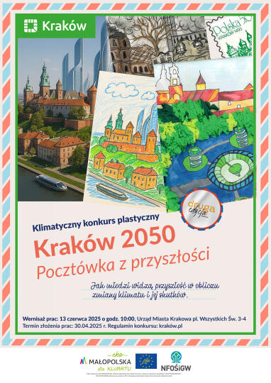 Wyniki II edycji konkursu klimatycznego „Kraków 2050. Pocztówka z Przyszłości”