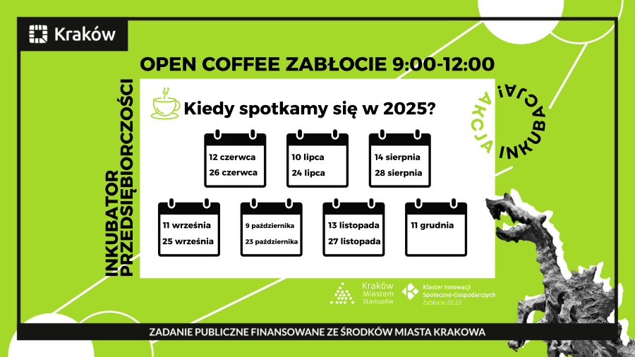 Terminy Open Coffe Inkubator