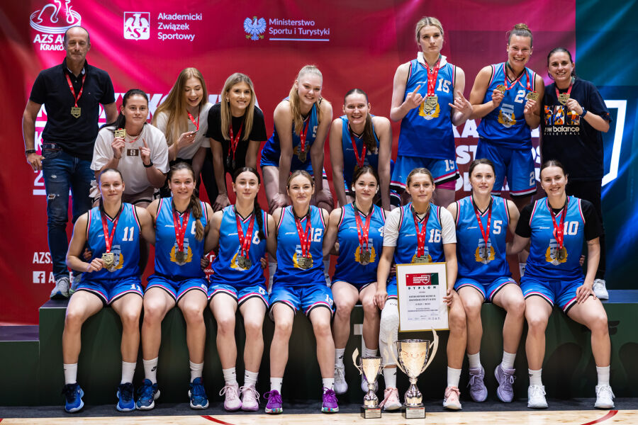 Złote medalistki AMP w koszykówce