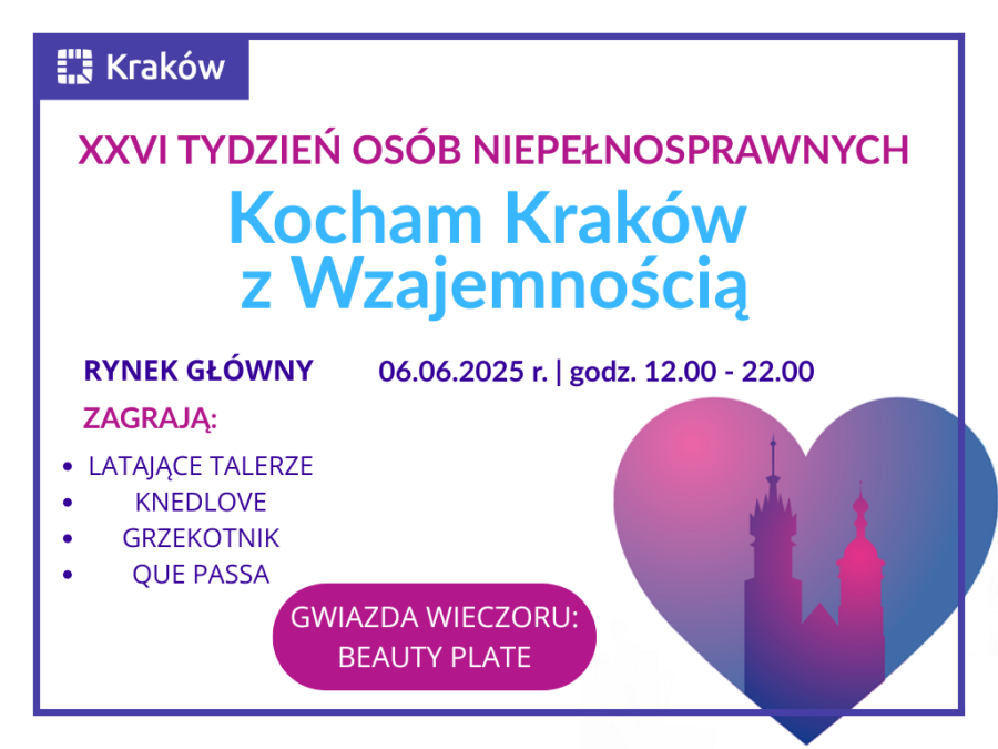 Inauguracja Tygodnia Osób Niepełnosprawnych Kocham Kraków z Wzajemnością