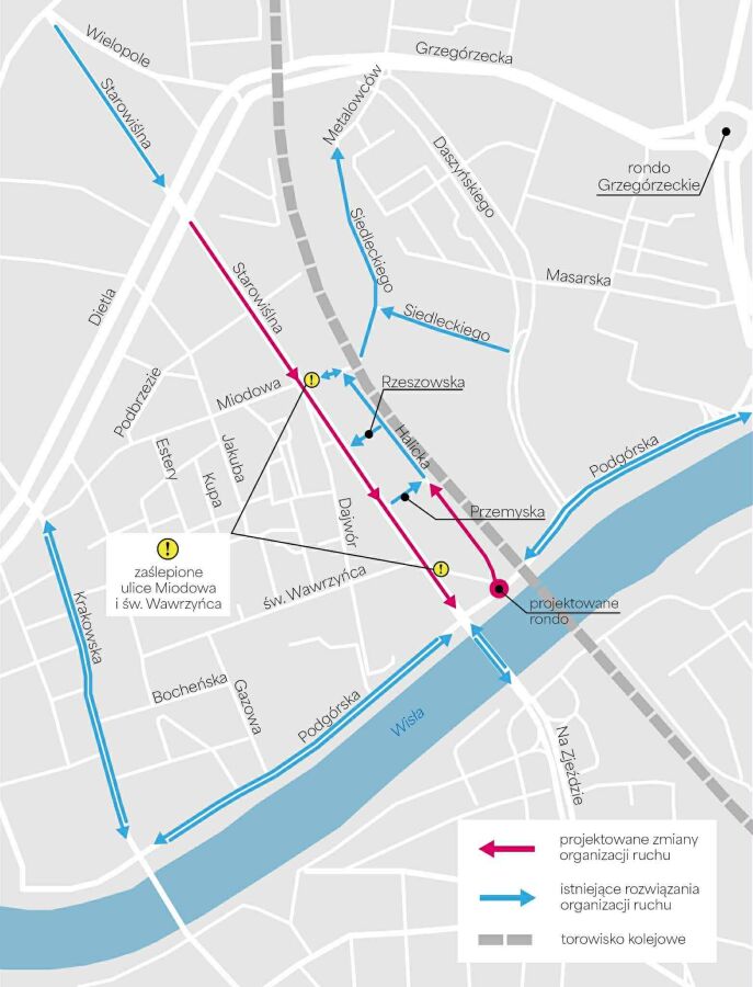 Starowiślna  mapka