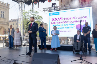 Prezydent Miasta Krakowa Aleksander Miszalski otwiera 26. Tydzień Osób Niepełnosprawnych "Kocham Kraków z Wzajemnością".  