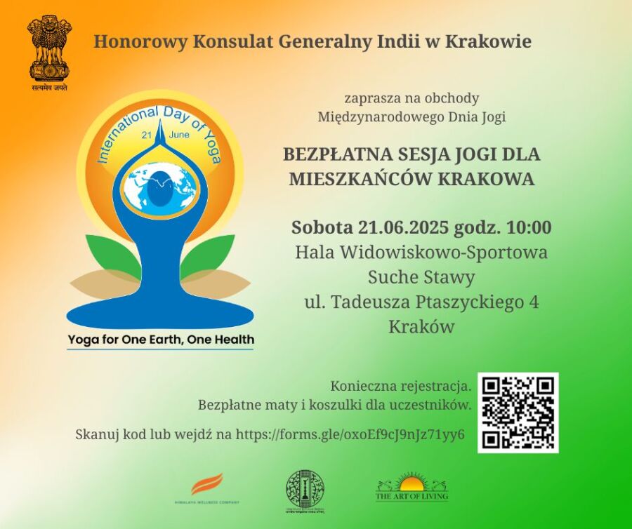 Bezpłatna sesja jogi dla Krakowian