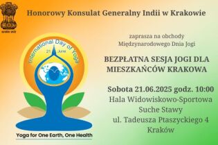 Bezpłatna sesja jogi dla Krakowian