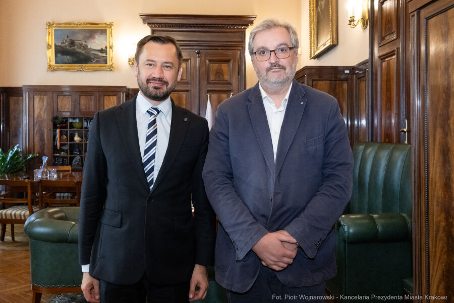 Spotkanie Prezydenta Krakowa z z Philippe Froissardem z Komisji Europejskiej
