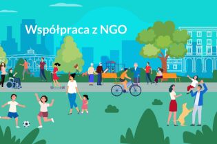plakat informujący o spotkaniu z NGO 24 czerwca 2025 roku w godzinach 14:00-15:00 na platformie Microsoft Teams 