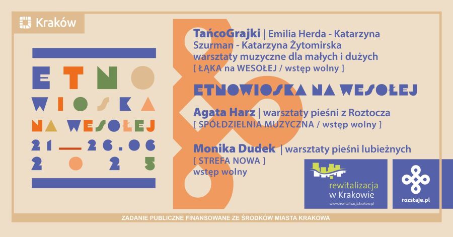 etnowioska na wesołej plakat informujący o wydarzeniu 21-22 czerwca