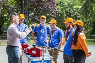 city helpers. Photo Krakow Convention Bureau