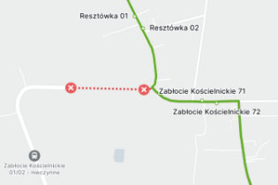 Roboty w Kościelnikach, zmiany w kursowaniu linii 171 i 271 Zarząd Transportu Publicznego w Krakowie