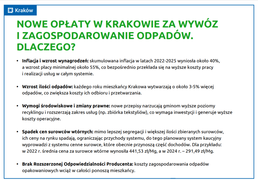 opłaty za odpady - przyczyny