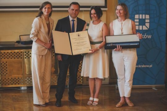 Zurich laureatka konkursu Filantrop Krakowa A.D. 2024