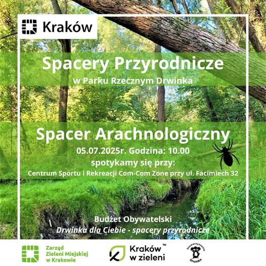 Spacer arachnologiczny w parku rzecznym Drwinka