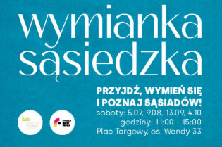 p0lakat wymianka sąsiedzka 5 lipca 2025 os. Wandy 33