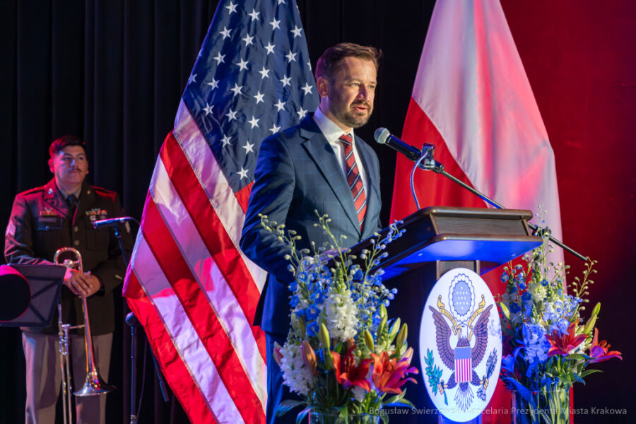 Prezydent Miszalski na świecie niepodległości USA