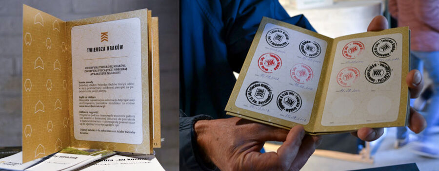 Paszport Twierdzy Kraków i pieczątki