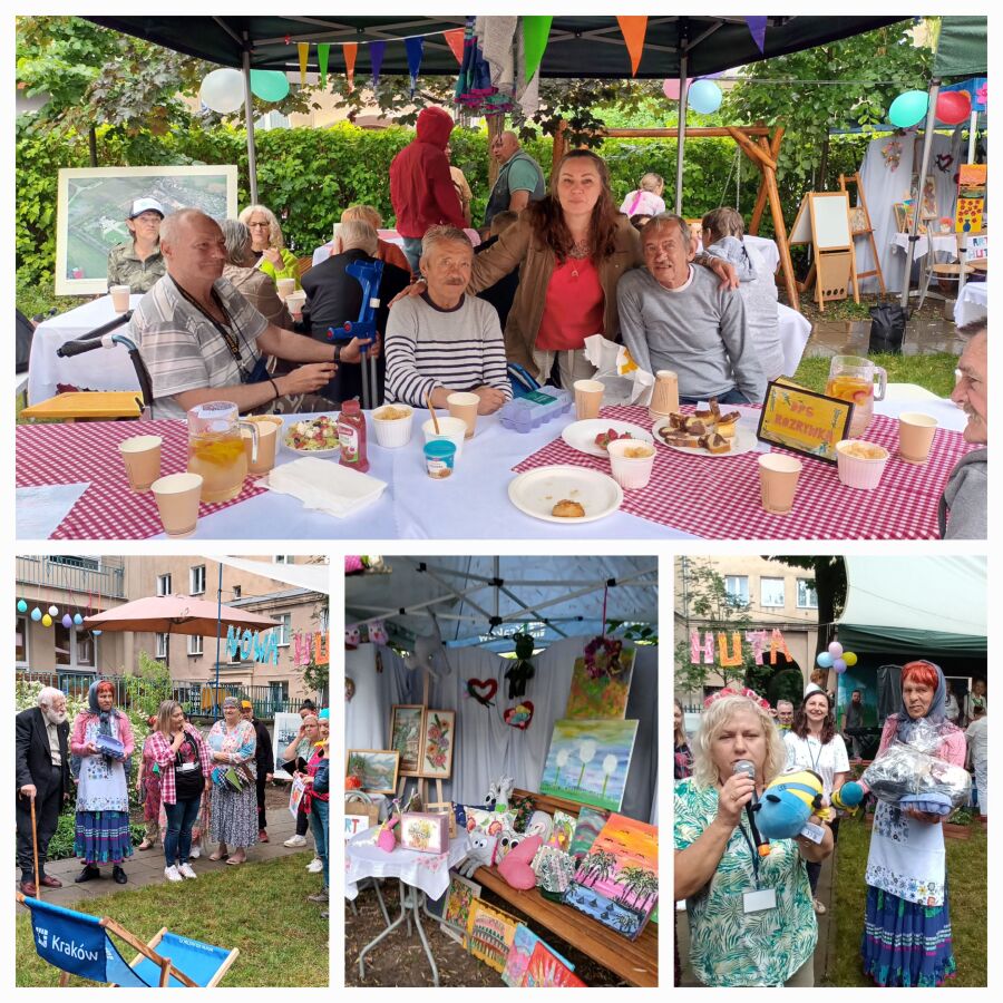Piknik integracyjny w DPS Nowa Huta os. Szkolne 28  pt.: „Nowa Huta - styl i sztuka” 3.06.2025 